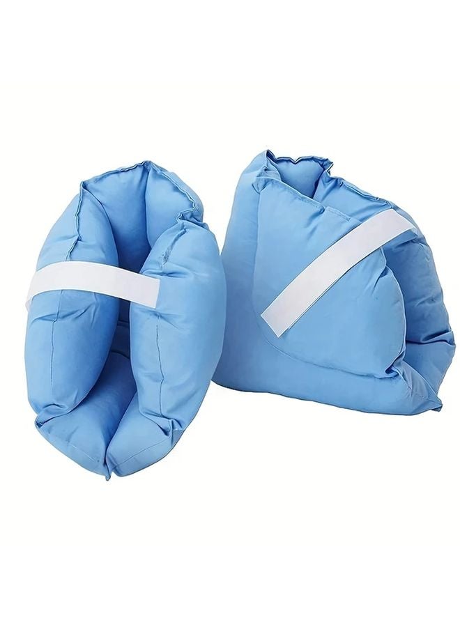 Blue 2 Pack Heel Protector Foot Arch Support Bed Ankle Covers For Patients - Image 5